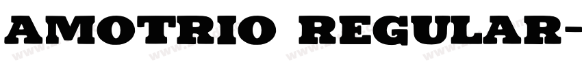 Amotrio Regular字体转换